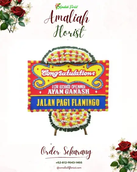 Sewa Papan Bunga Segala Mider